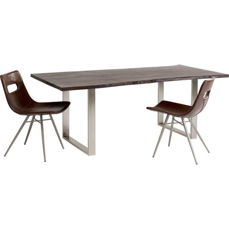 Table Harmony Dark Chrome 180x90